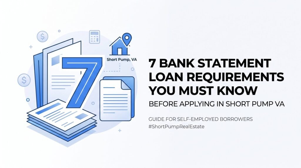 7 Bank Statement Loan Requirements You Must Know Before Applying in Short Pump VA
